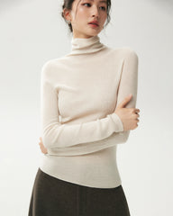 100% Merino Wool Funnel Neck Top