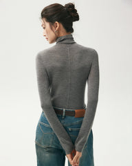 100% Merino Wool Funnel Neck Top
