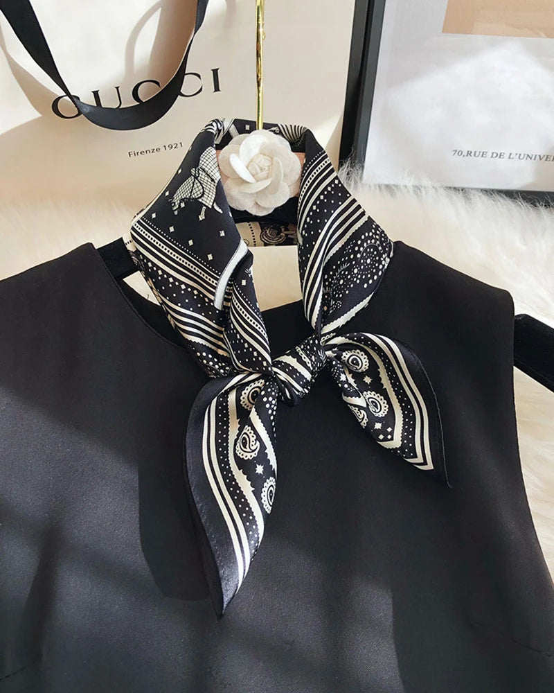 Equestrian Paisley Print Silk Scarf