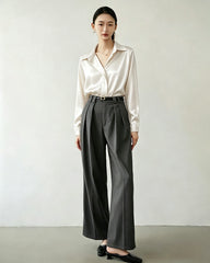 22 Momme Silk Hidden Placket Blouse