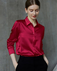 22 Momme Silk Long Sleeve Shirt for Women