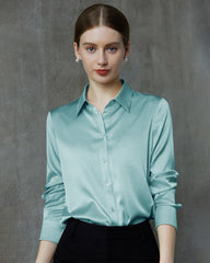 22 Momme Silk Long Sleeve Shirt for Women