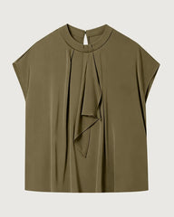 22 Momme Silk Draped Blouse