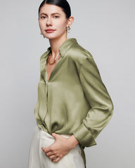 30 Momme Women's Slouchy Silk Shirt