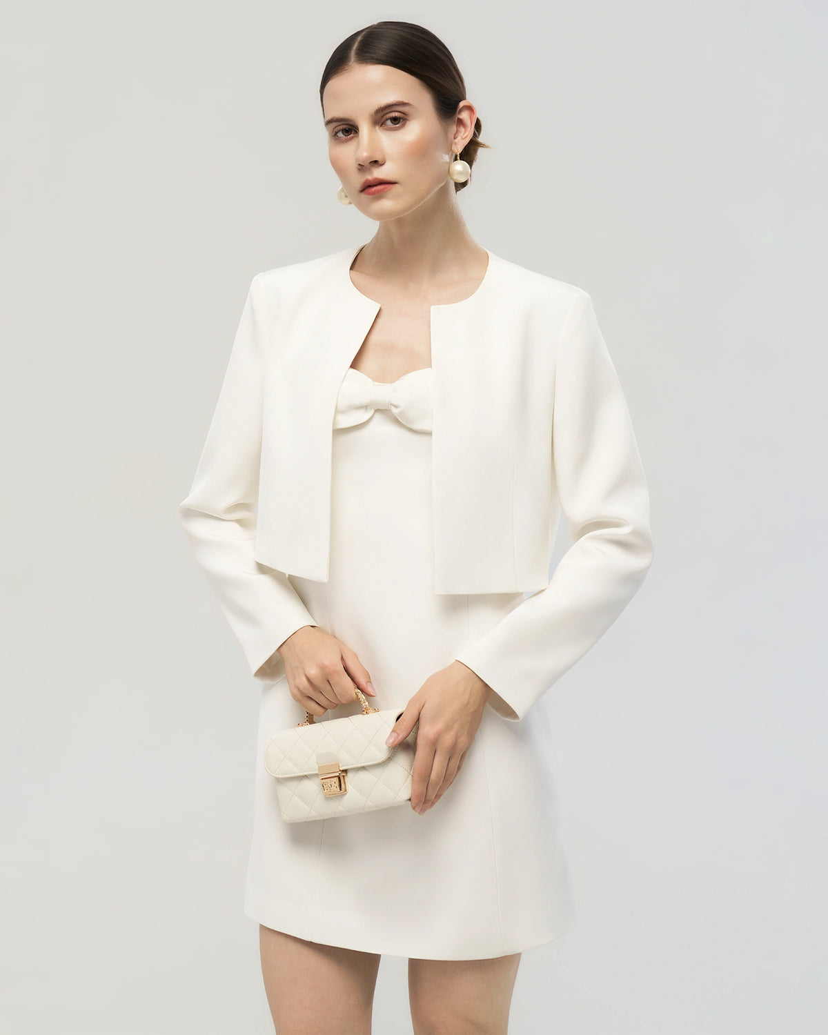 40 Momme Silk Cropped Jacket