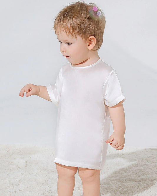 Short Sleeve Baby Silk T-Shirt