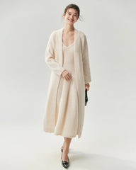 Cashmere Silk Belted Wrap Cardigan
