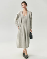 Cashmere Silk Belted Wrap Cardigan