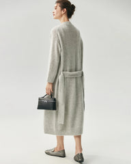 Cashmere Silk Belted Wrap Cardigan