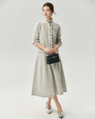 Cashmere Silk Pointelle Cardigan