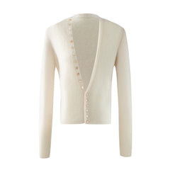 Cashmere Silk V-Neck Cardigan & Camisole