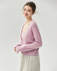 Cashmere Silk V-Neck Cardigan & Camisole