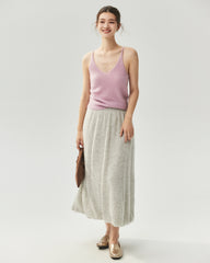 Cashmere Silk V-Neck Cardigan & Camisole