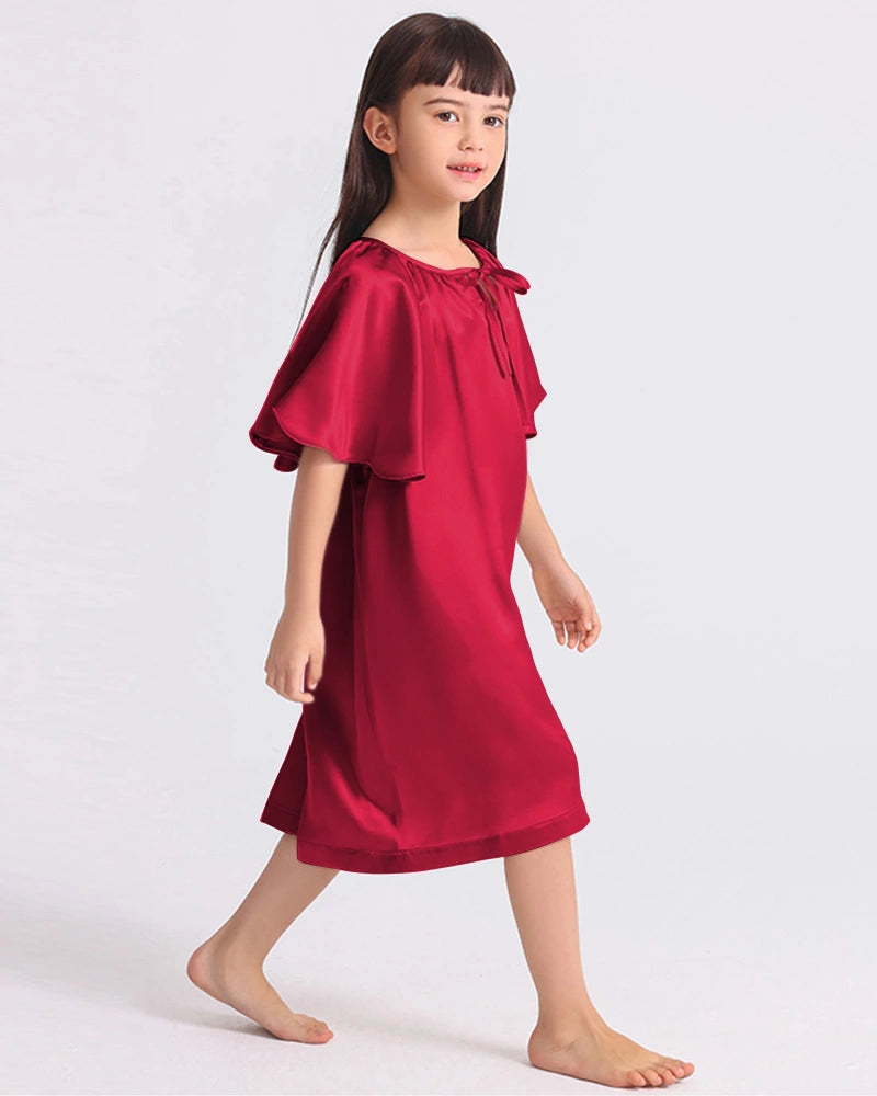 Bat-sleeved Nightdress for Girls - DAISYSILK UK