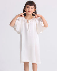 Bat-sleeved Nightdress for Girls - DAISYSILK UK