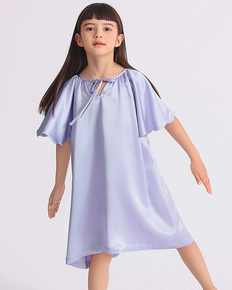 Bat-sleeved Nightdress for Girls - DAISYSILK UK