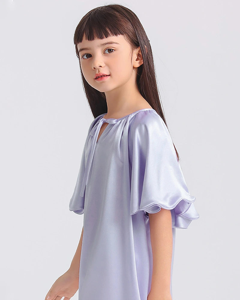 Bat-sleeved Nightdress for Girls - DAISYSILK UK