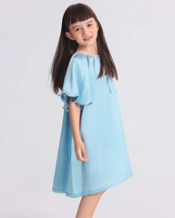 Bat-sleeved Nightdress for Girls - DAISYSILK UK
