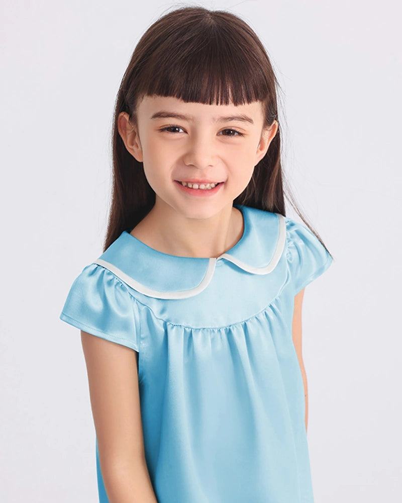 Kids Baby Girl Silk Nightgown - DAISYSILK UK
