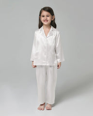 Classic Long Sleeve Kids Silk Pajama Set - DAISYSILK UK