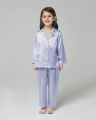 Classic Long Sleeve Kids Silk Pajama Set - DAISYSILK UK