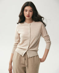 100% Merino Wool Button Up Cardigan