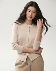 100% Merino Wool Button Up Cardigan