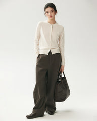 100% Merino Wool Button Up Cardigan