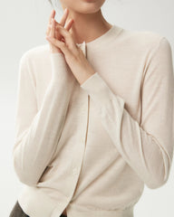 100% Merino Wool Button Up Cardigan