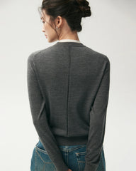100% Merino Wool Button Up Cardigan