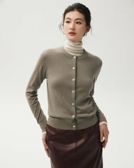 100% Merino Wool Button Up Cardigan