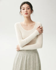 100% Merino Wool Wide Neck Sweater