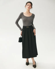 100% Merino Wool Wide Neck Sweater