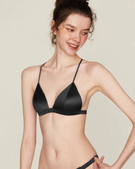 Silk Front Closure Wireless Bra and Panty Set