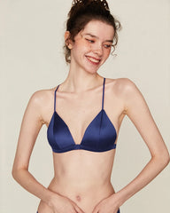 Silk Front Closure Wireless Bra and Panty Set