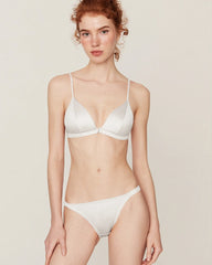 Silk Front Closure Wireless Bra and Panty Set