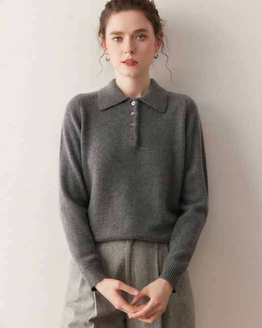 Women’s Polo Neck Cashmere Sweater