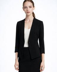 40 Momme Silk Blazer for Women 3/4 Sleeve