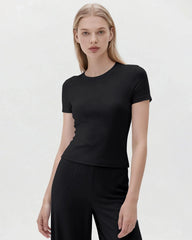 Silk Blend Jersey Short Sleeve Pajama Set