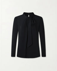 Silk Tie Neck Blouse for Women