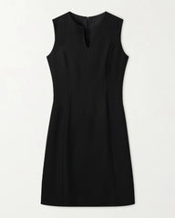 40 Momme Sleeveless Silk Knee Length Work Dress