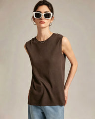 Sleeveless Silk Jersey