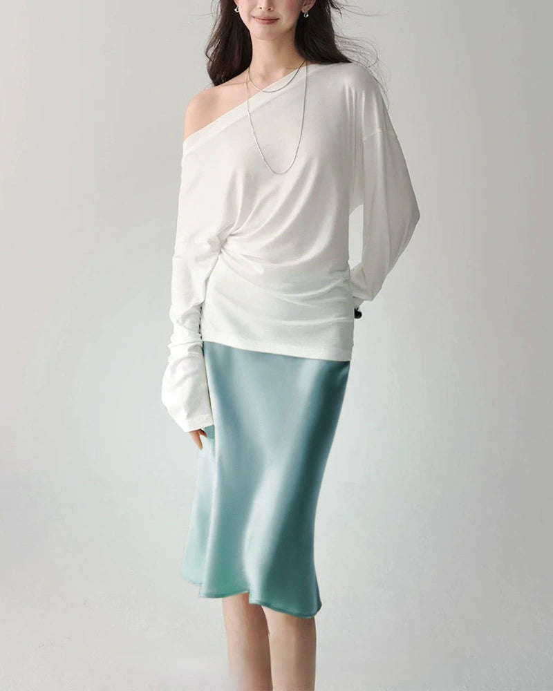 Elegant Knee-Length Silk Skirt - DAISYSILK UK