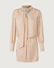 19 Momme Silk Polka Dot Bodycon Mini Dress