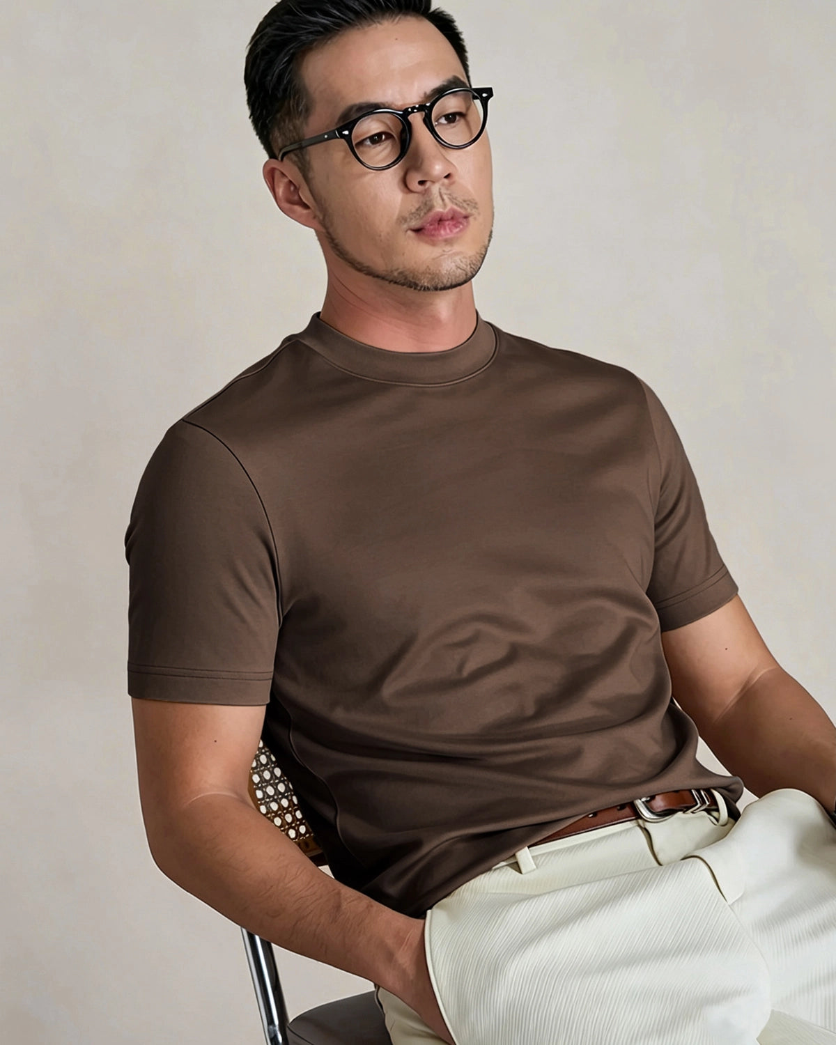 Men's Slim Fit Silk Jersey