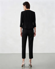 Triacetate Slim Fit Ankle Pants