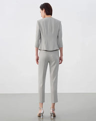 Triacetate Slim Fit Ankle Pants