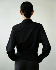 Triacetate Tailored Button Up Blouse