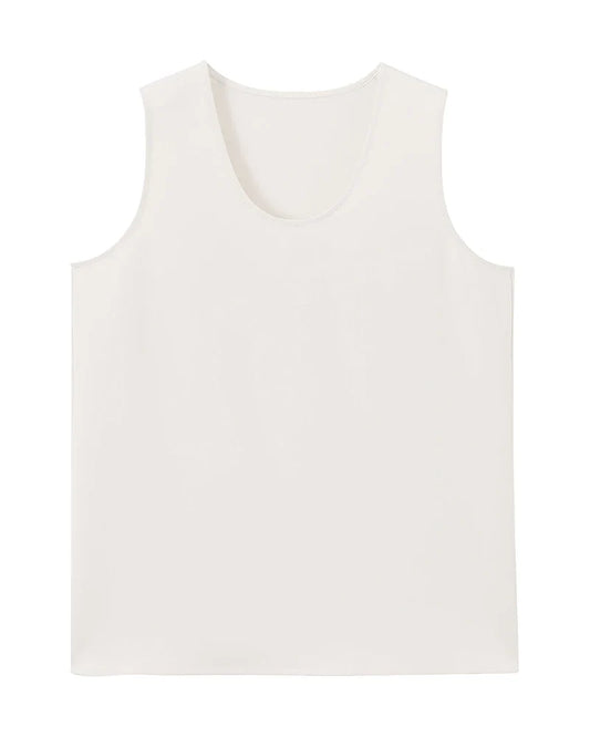 Triacetate Relaxed Fit Crew Neck Tank Top