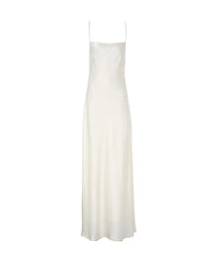 Triacetate Strap Maxi Slip Dress with Silk Lining